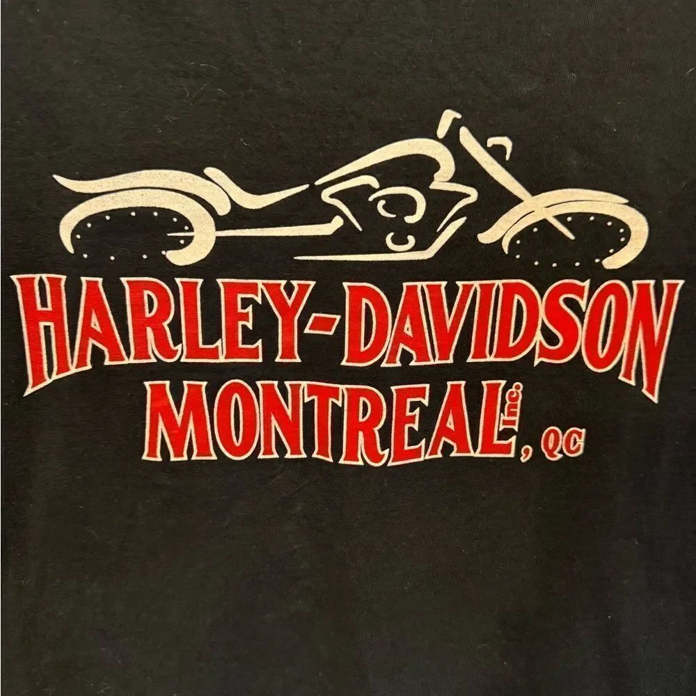 Harley Davidson Montreal crewneck T-shirt Size XL